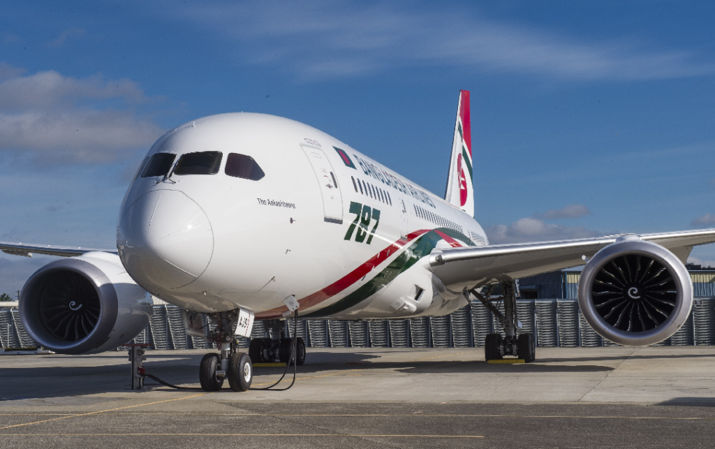 A flight of Biman Bangladesh Airlines